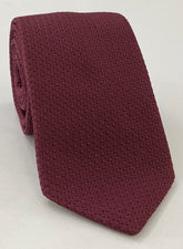 Burgundy Prometeo Grenadine Silk Tie GPMT-3